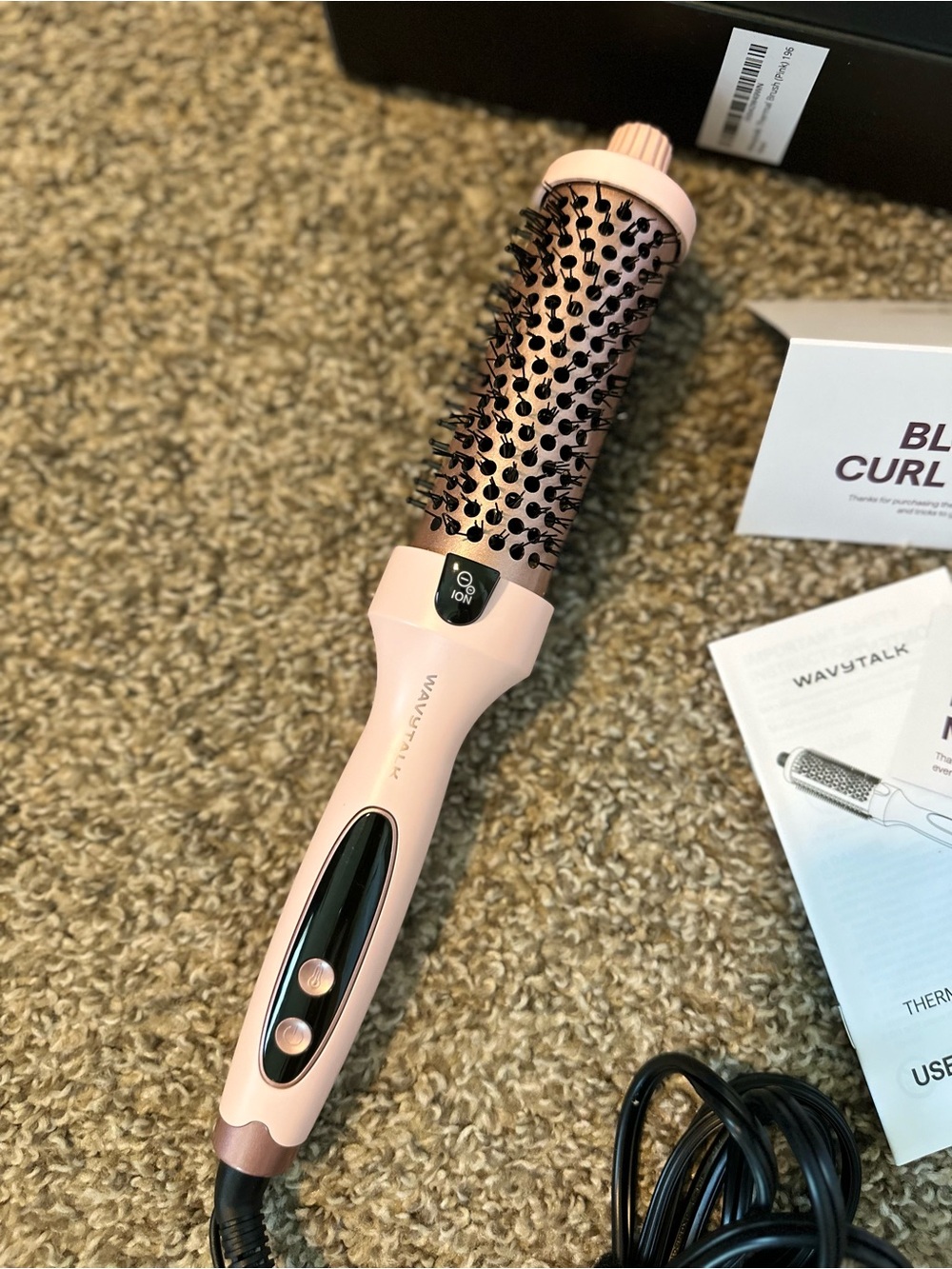WAVYTALK Pink 1.5" Hot Air Brush Styler